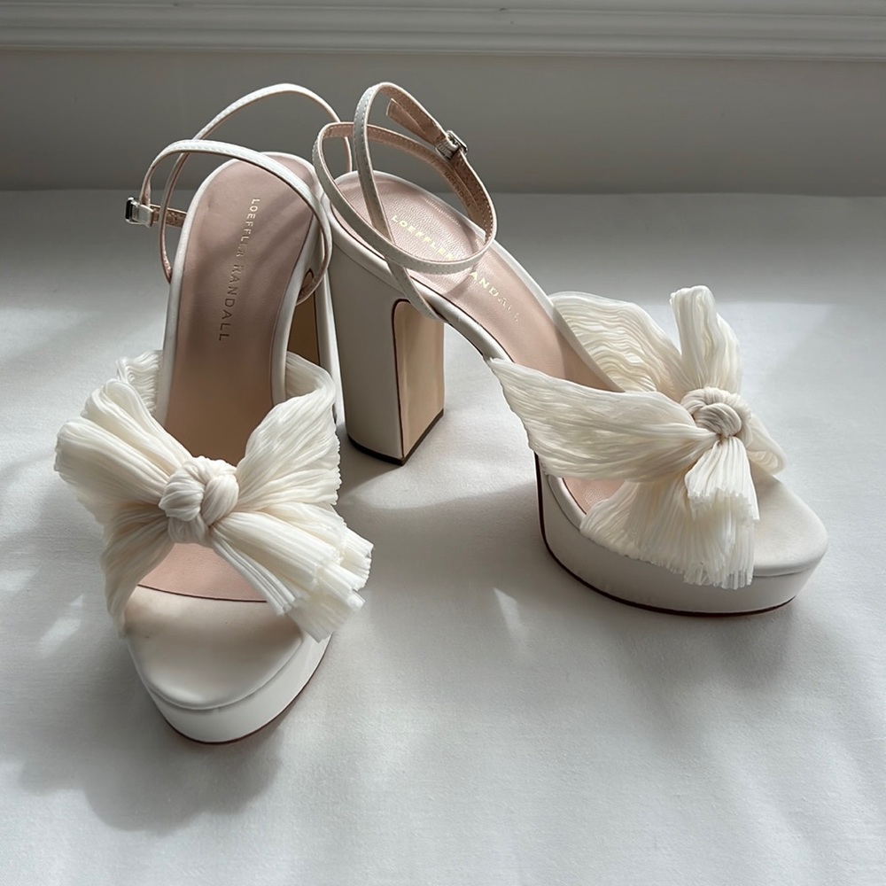 Loeffler Randall Natalia Pearl Platform Bow Heel NWT